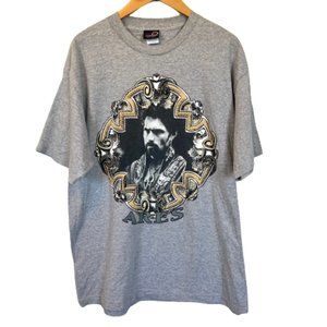 Xena Warrior Princess Vintage 90s Ares Portrait Gray T-Shirt Size X-Large